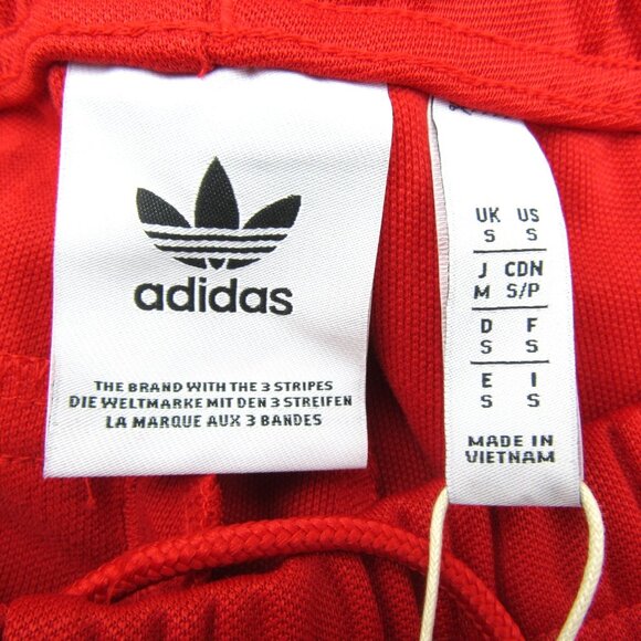 Adidas Originals Adicolor Beckenbauer Track Pants Mens Size Small Red NEW - Picture 8 of 13